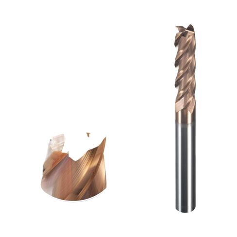 Tungsten Steel 4/2 Blade Flat Bottom Extended cemented Carbide 60 Degree end Mill(D9*D10*75L*4F) in Kuwait