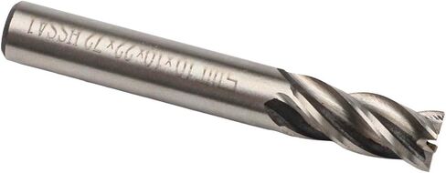 5Pcs Carbide End Mill Set 4-12mm 4 Flute CNC Slot Drill for Steel Iron Alloy Straight Shank Cutting Tool Kit Silver Finish in Saudi Arabia