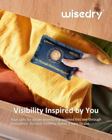 Wisedry 100 جرام [5 عبوات] عبوات مجففة شفافة للتخزين، عبوات مجففة من جل السيليكا قابلة لإعادة الاستخدام، ماصات رطوبة للأسلحة الآمنة، خيوط ثلاثية الأبعاد، صناديق أدوات، آمنة، إلكترونيات in Kuwait