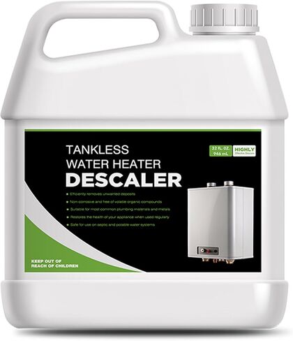 Tankless Water Heater Descaler - Quart (32 oz) Premium Descaler for Tankless Water Heater Systems, Restores Heating Efficiency, Easy Use in Kuwait