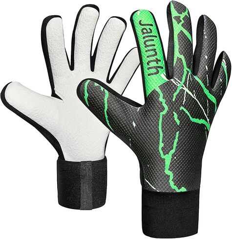 Jalunth Professional Soccer Goalie Gloves Goalkeeper Kids Youth Adult Guantes Portero Niños Adultos Futbol High Performance Field Player Boys Girls Junior Mens Womens Goal Keeper Glove Age 4+ in Kuwait