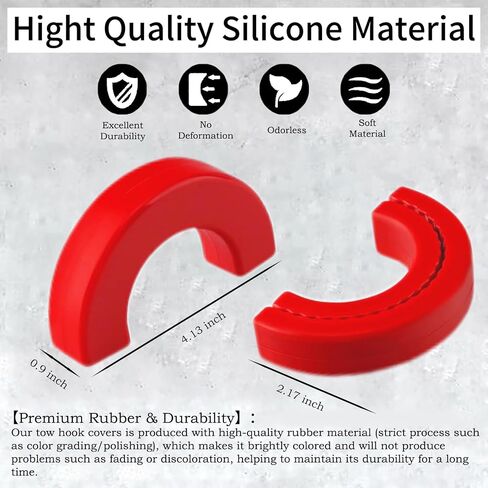 Custom Tow Hook Covers Compatible with 2007-2024 Chevrolet Silverado 1500 Tow Hook Cover Fits for 2007-2024 Chevy Silverado 1500 Accessories（Red） in Saudi Arabia