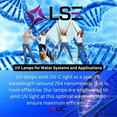 LSE Lighting 5-2263-01 UV Lamp Intended for DEL Ozone AOP 50 System 9-1266-01 | High Performance Replacement Bulb | 21.5 inch T5 | Designed in USA in Kuwait
