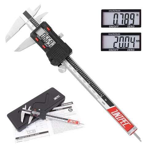 Digital Caliper 6 inch, Stainless Steel Vernier Micrometer Measuring Tool with Large LCD Display, Easy Inch/Metric Conversion, Precision Gauge for Machinists, Woodworking & DIY in Kuwait