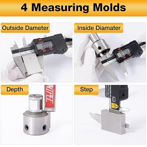 Digital Caliper 6 inch, Stainless Steel Vernier Micrometer Measuring Tool with Large LCD Display, Easy Inch/Metric Conversion, Precision Gauge for Machinists, Woodworking & DIY in Kuwait