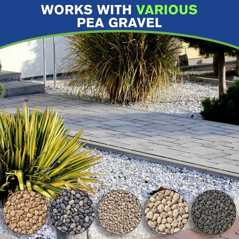Teexpert Rock Glue for Landscaping, 2 Gallon Concentrate Gravel Glue for Pea Gravel & Small Rocks, Upgraded Flow-Through Formula for Stronger Gravel Bond, Covers up to 300 Sq Ft, Weather Resistant in Kuwait
