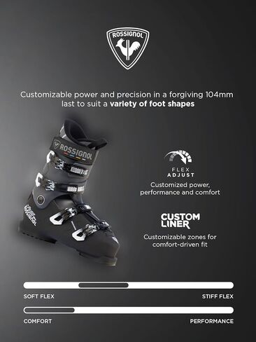 Rossignol Speed 80 HV+ - Alpine Ski Boots for Women and Men - Black in Kuwait