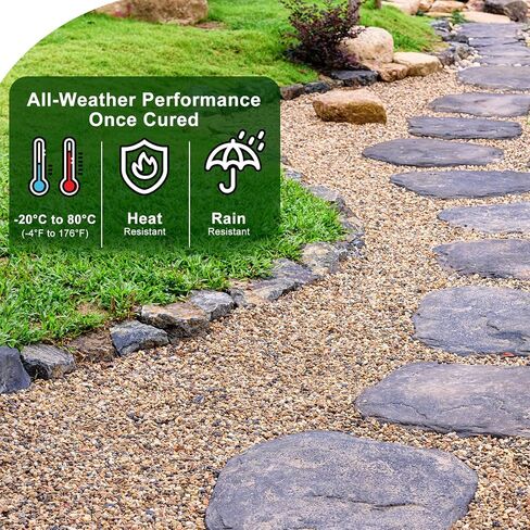 Teexpert 1 Gallon Rock Glue for Landscaping with Sprayer, Concentrated Gravel Glue for Pea Gravel & Small Rocks, 10,000 mPa·s Strong Hold, Covers up to 280 sq ft, Water Permeable, Dries Clear in Kuwait