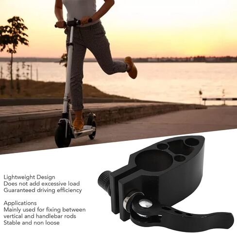 10 Inch Scooter Folding Clamp, Aluminum Alloy Vertical Rod Rugged Lock, Replacement for Electric Scooter in Kuwait