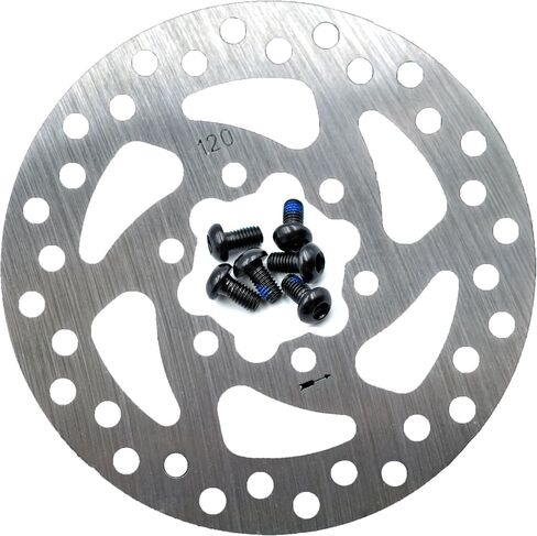myBESTscooter - 120mm Disc With 6 Screw Holes For Brake Unit For Segway Ninebot F20, F25, F30, F40, F Series Electric Scooter in Kuwait