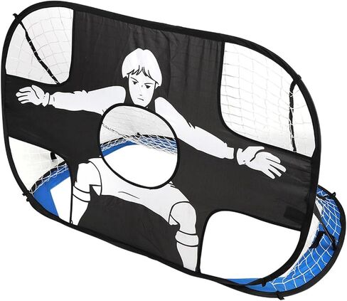 Generic Kids Soccer Goal Post Net Sturdy Training Set for Children Football Game Match Indoor Outdoor, Develop Hand Foot Coordination Skills for Family Fun, Made of Oxford Cloth in Kuwait