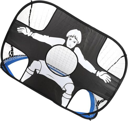 Generic Football Goal Post Set Kids Soccer Goal Net Durable Oxford Cloth for Indoor Outdoor Use Lightweight Folding Design for Children in Kuwait