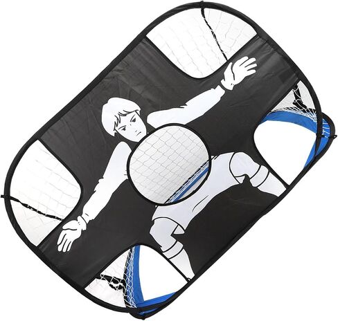 Generic Football Goal Post Set Kids Soccer Goal Net Durable Oxford Cloth for Indoor Outdoor Use Lightweight Folding Design for Children in Kuwait