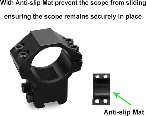 Scope Rings 1 Inch,2 Packs of Medium Profile Scope Mount Rings for 3/8 Inch or 11mm Dovetail Rail (1 Inch Medium Profile 11mm Dovetail Rail) in Kuwait