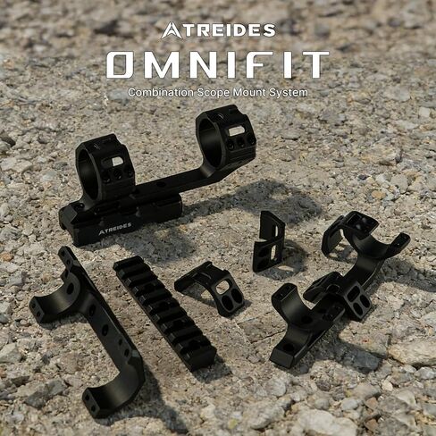 مكونات مجموعة تركيب نطاق ATREIDES Omnifit، حامل نطاق لأنبوب 1 بوصة/30 مم/34 مم لسكك حديدية 20 مم، حامل حامل بارتفاع 0.8 بوصة in Kuwait