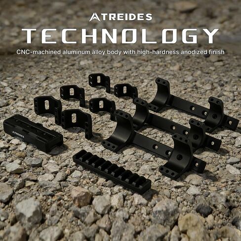 مكونات مجموعة تركيب نطاق ATREIDES Omnifit، حامل نطاق لأنبوب 1 بوصة/30 مم/34 مم لسكك حديدية 20 مم، حامل حامل بارتفاع 0.8 بوصة in Kuwait