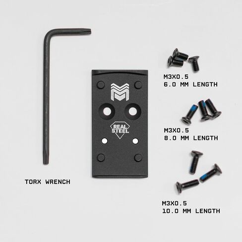 Monstrum Stainless Steel DeltaPoint Pro Mounting Plate for Optics Ready Glock MOS Pistols | for Full Sized and Compact Gen 4/ Gen 5 MOS Version | Compatible with DeltaPoint Pro DPP Footprint Red Dots in Kuwait
