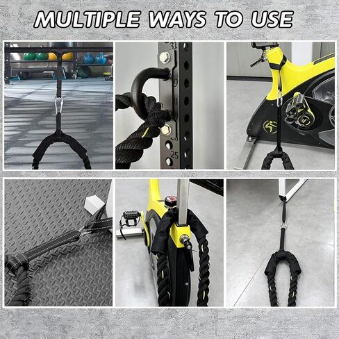 Battle Ropes Black Workout Rope 1.5 inch Battle Ropes for Home Gym 40ft Exercise Ropes for Working Out Heavy Ropes for Exercise Training Weighted Rope Weighted Workout Rope Battle Rope in Kuwait