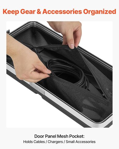 VEVOR 4U Rack Case، عمق 14 بوصة، خزانة رف الخادم ضحلة مع هيكل ABS، مزالج ملتوية غائرة، غطاء أمامي وخلفي قابل للفصل، سهل التركيب، لمكبر الصوت، 11.4 بوصة عمق داخلي in Kuwait