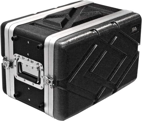 Seismic Audio - SALWR6S - Lightweight 6 Space Compact ABS Rack Case - 6U PA DJ Amp Effects Shallow Rack Case in Kuwait
