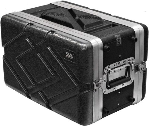 Seismic Audio - SALWR6S - Lightweight 6 Space Compact ABS Rack Case - 6U PA DJ Amp Effects Shallow Rack Case in Kuwait