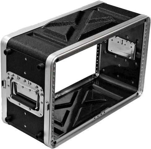 Seismic Audio - SALWR6S - Lightweight 6 Space Compact ABS Rack Case - 6U PA DJ Amp Effects Shallow Rack Case in Kuwait