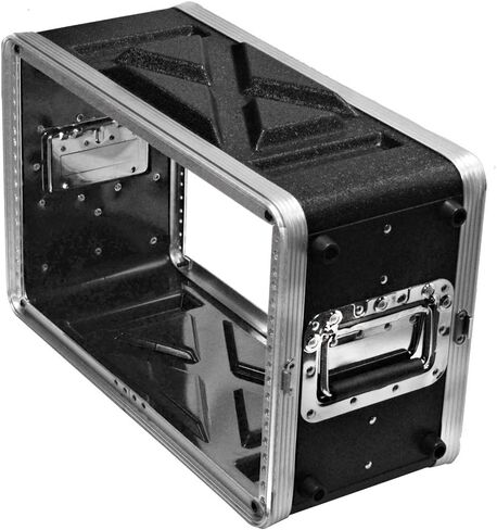 Seismic Audio - SALWR6S - Lightweight 6 Space Compact ABS Rack Case - 6U PA DJ Amp Effects Shallow Rack Case in Kuwait