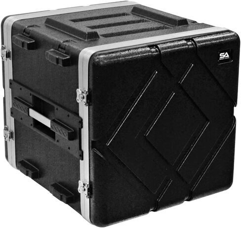 Seismic Audio - SALWR10D - Lightweight 10 Space ABS Rack Case - 10U PA DJ Amp Effects Stackable Flight Rack Case in Kuwait