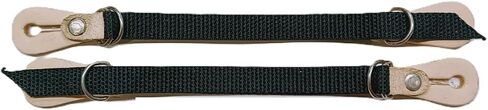 Adult Bull Riding Black Nylon Heel Spur Straps 5/8" x 15" - EPT Brand in Kuwait