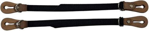 Adult Bull Riding Black Nylon Heel Spur Straps 5/8" x 15" - EPT Brand in Kuwait