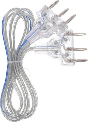 Luxshiny Universal Fencing Body Wire for Foil and Epee with High Conductivity Signal Cable and Transparent Cable Plugs for Kids and Adults Training Equipment in Kuwait