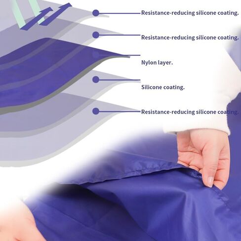 Reusable Slide Sheet for Bed Transfer, Hospitals and Home Care Use, Tubular Smooth Glide Sheet for Car, Wheelchairs (XL) in Kuwait