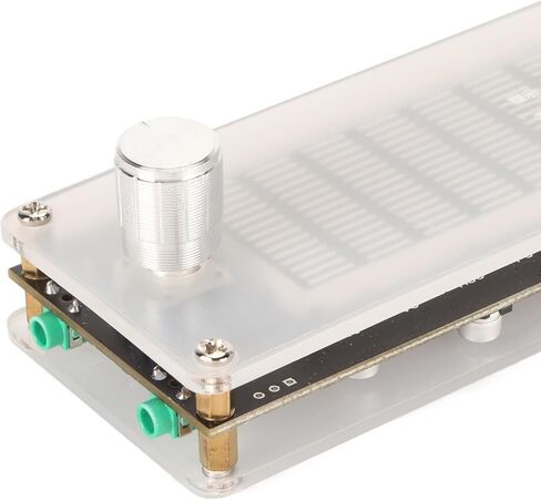 FLEXMAN Pro Audio Spectrum Analyzer, Dual Channel DSP 15 Band LED Digital Equalizer, DC5V 7~18V 0.5A 20Hz~20Khz Music Spectrum Level Light with Acrylic Shell in Kuwait