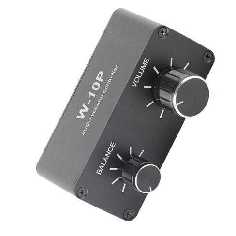 Mini Stereo Audio Volume Controller, 3.5mm Jack Lossless Signal Aluminum Alloy with Strong Interference Resistance, for DVDs CDs TVs Phones Computers Tablets Guitars Game in Kuwait