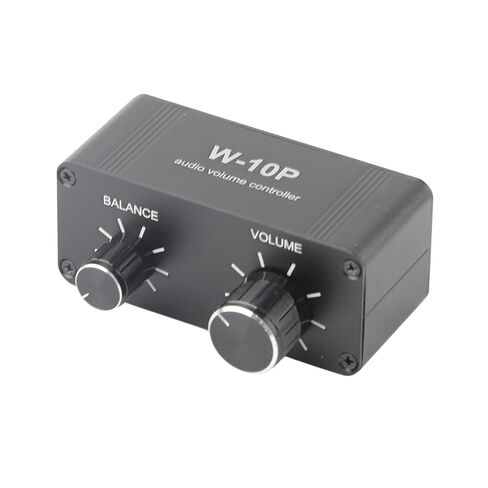 Mini Stereo Audio Volume Controller, 3.5mm Jack Lossless Signal Aluminum Alloy with Strong Interference Resistance, for DVDs CDs TVs Phones Computers Tablets Guitars Game in Kuwait