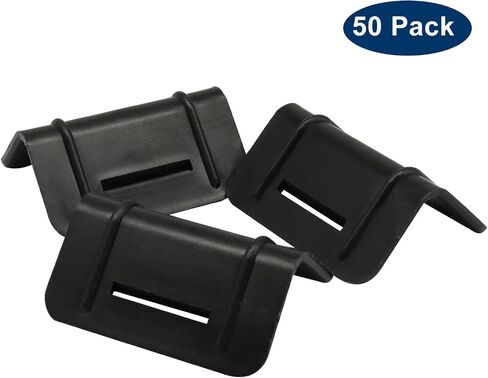 50 Pack Tie Down Edge Protectors, Plastic Corner Protectors Pallet Guard Cargo Strap Protectors, L Shaped Packing Clip for Packaging/Transportation in Kuwait