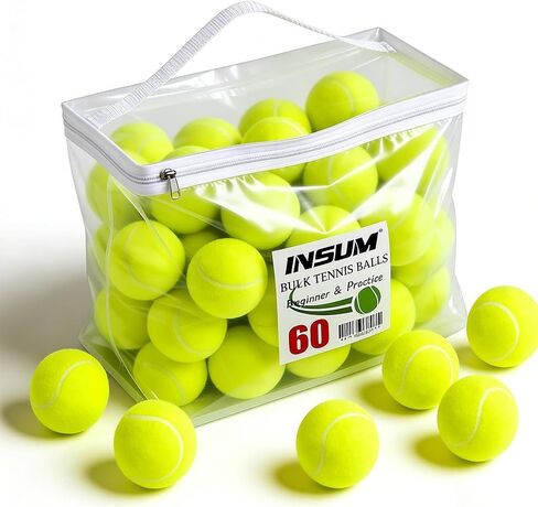 INSUM Bulk Tennis Balls for Practice, with Mesh Bag in Kuwait
