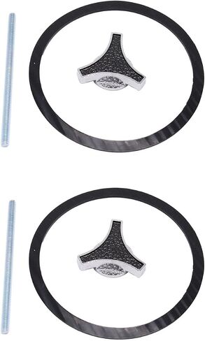 2 pcs/set SHLPDFM Black Chrome Tri Bar Air Cleaner Wing Nut 1/4-20 Threads Air Filter Element Cabin Fits for SB Chevy BB SBC 350 BBC 454 Ford 302 in Kuwait