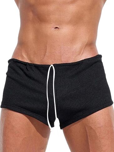رجل اقتصاص تشغيل السراويل 3 بوصة الرباط واسط ملابس تجريب الصالة الرياضية الصلبة سليم Underpant منخفضة الارتفاع Casaul ملابس للنوم in Kuwait