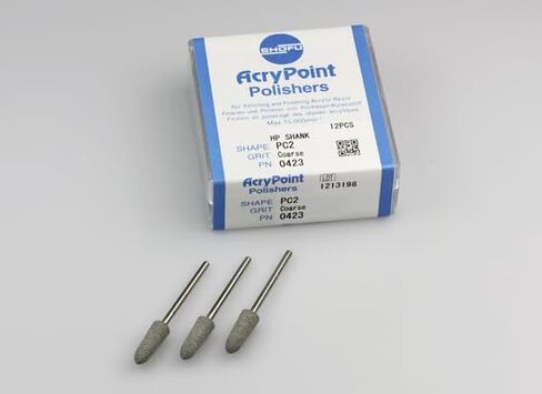 Shofu Dental 0423 Acrypoint أكريليك نقاط تلميع خشن حصى PC2 12/Pk in Kuwait