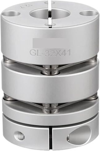 GND عمود مرن اقتران D34 L45 الألومنيوم القرص اقتران مشبك الحجاب الحاجز المزدوج للثقب الداخلي 5 مللي متر 8 مللي متر (5x5) in Saudi Arabia