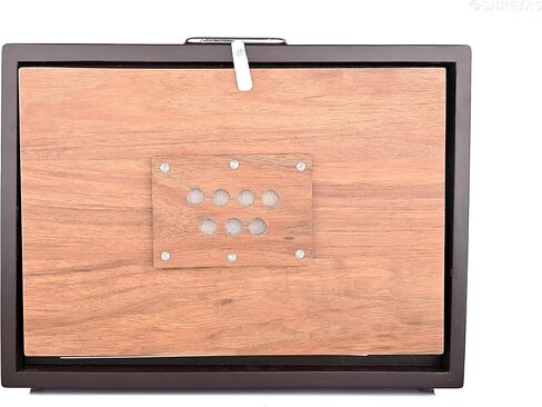 Shreyas Shruti Box Shruti Box Large 13X12X3 Inches, Sur Peti Surpeti With Bag, Natural Color, Musical Instrument Indian in Kuwait