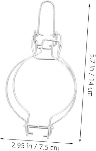Replacement Wire Clamps for Glass Jars 6pcs Stainless Steel Mason Jar Hangers Quick Access Sealing Buckles for Storage in Kuwait