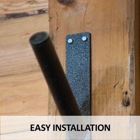 EASY-UP Schneiders Pro 6 Jump Pole Storage Hanger | Durable 1 1/2" Tubing | Holds 6 Poles | Easy Wall Mount | Color Gray Armor in Kuwait