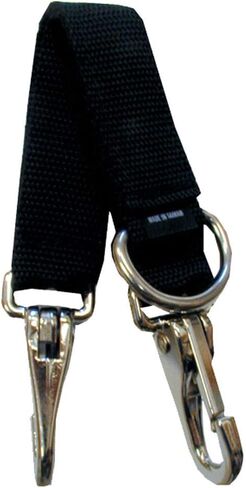 Intrepid International Black Nylon Lunge Strap - Premium Quality Lunging Aid for Horse Training, Improve Control and Performance in Kuwait
