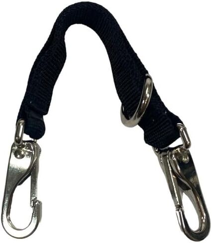 Intrepid International Black Nylon Lunge Strap - Premium Quality Lunging Aid for Horse Training, Improve Control and Performance in Kuwait