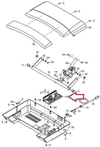 Lower Motor Control Board Controller 399613 314021 Works with Treadmill in Kuwait