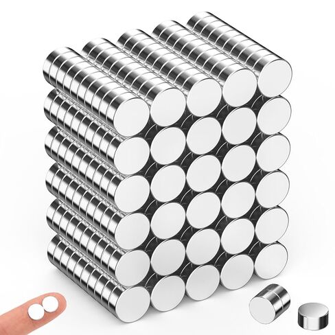 Magnets for Crafts, SIXQUEKJGH 300Pcs 6×2mm Small Mini Round Neodymium Rare Earth Magnets,Tiny Disc Refrigerator Magnets for 3D Printing DIY Whiteboard Home Office Kitchen Cabinet in Kuwait
