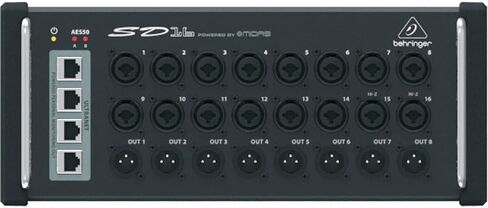 Behringer SD16 I/O Stage Box with 16x Remote-Controllable MIDAS Preamps, Bundle with 4x 25' Value Series XLR M to F Microphone Cable in Saudi Arabia