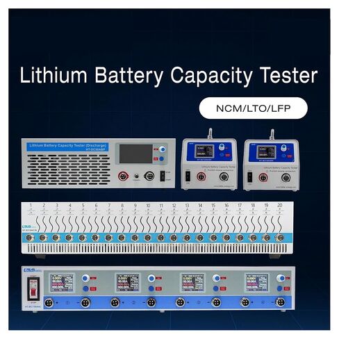 Power Quality Analyzer, 1-99V 50A Battery Capacity Tester for LTO NCM Lead-Acid | Smart High-Precision Discharge Load Tool(20 Channels 5V 10A) in Kuwait